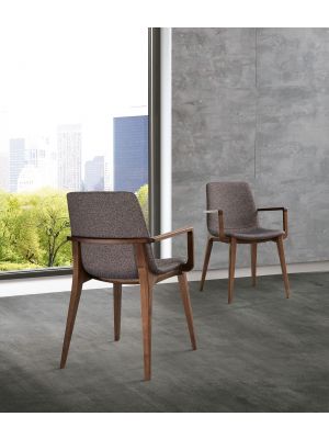 Ellen 5463.1 chair with armrests wooden frame fabric seat by Pacini & Cappellini online sales