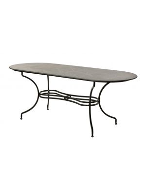 Embassy EM20080S oval table metal frame suitable for contract use by Vermobil online sales