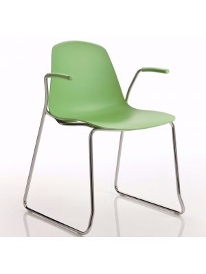 EP3B Chair Steel Sled Structure Polypropylene Seat by Luxy Online Sales