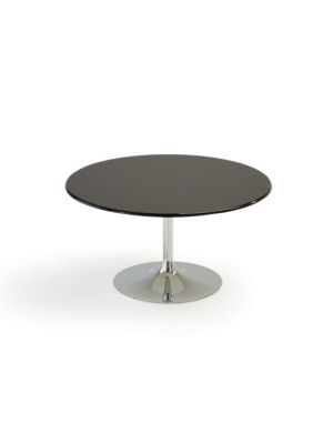 Sales Online Flûte H. 37 Coffee Table Glass Top with Metal Base by Sovet.