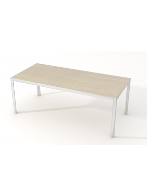Funny+ Desk Wood Desk Aluminum Legs Melamine Top by About Office Online Sales