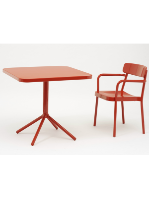 Grace square table aluminum structure suitable for contract and outdoor by Emu buy online