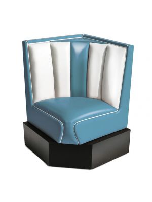 HW-60/60 American Style Booth Wooden Base Upholstered Seat Coated with Ecoleather by Bel Air Buy Online