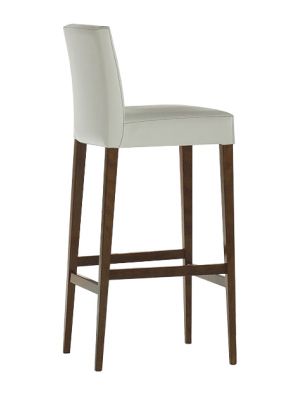 Sales Online Ilary Stool Wood Legs Coating Faux Leather by SedieDesign.
