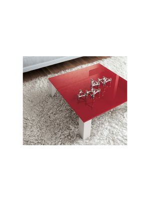Sales Online Jean H.39 Coffee Table Glass Top Aluminum Legs by Sovet.
