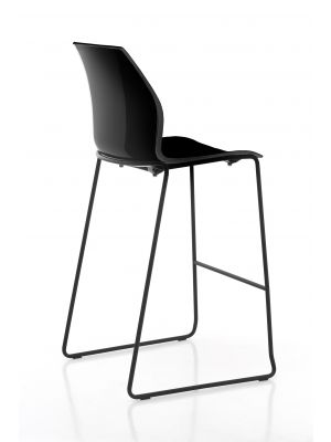 Kalea stool steel sled structure polypropylene seat by Kastel online sales