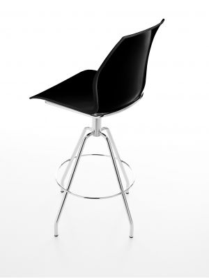 Kalea swivel stool steel base polypropylene seat by Kastel online sales