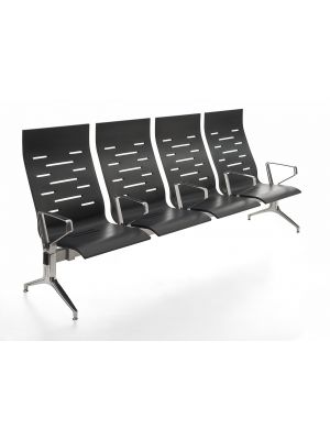 Keyport High 4S bench polished aluminum base polyurethane seats by Kastel buy online