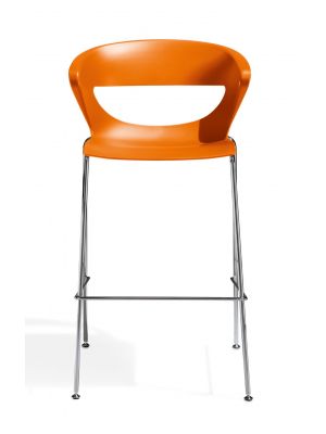 Kicca 4 Legs stool polypropylene seat steel structure by Kastel online sales