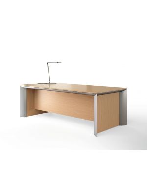 Kono Desk G Wood Desk Aluminum Legs Wood Top by About Office Online Sales