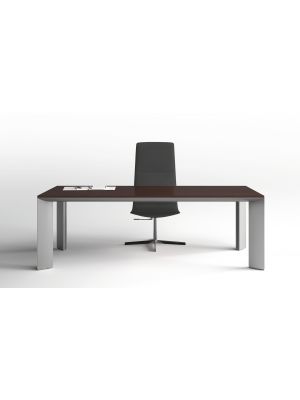 Kono Desk Wood Aluminum Legs Wooden Top by About Office Online Sales