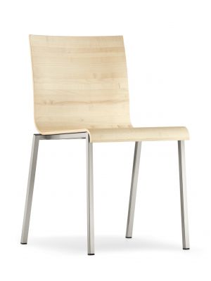 Kuadra XL 2411 chair steel legs plywood seat by Pedrali online sales