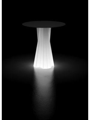 Frozen Light luminous table polyethylene base HPL top suitable for contract use by Plust buy online