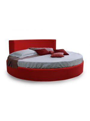 Dejavù Round Bed Plywood Frame Coated with Fabric by EsseDesign Sales Online
