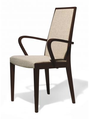 Lindalta P Chair with Armrests Wooden Frame Fabric Seat by Cabas Online Sales