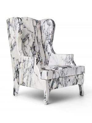 Louis XV Goes to Sparta Armchair Fabric Coated by Baleri Italia Online Sales