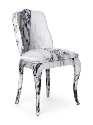 Luigina High-end Chair Coated in Fabric by Baleri Italia Online Sales