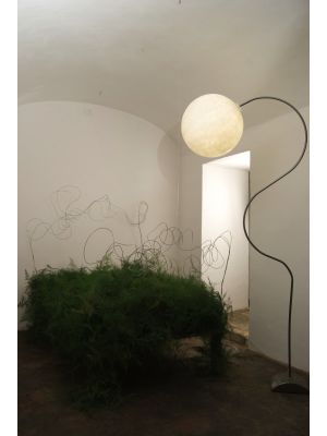 Luna Floor Lamp Nebulite, Cast Iron and Steel Structure by In-es.artdesign Sales Online