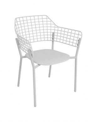 Lyze 616 chair with armrests steel structure suitable for outdoor use by Emu buy online