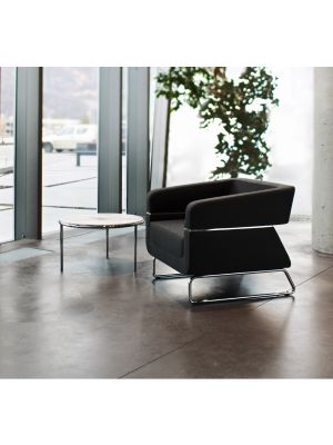 Matrix 4101 waiting armchair coated in fabric suitable for contract use by LaCividina buy online