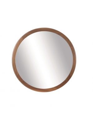 Mirage round mirror wooden frame by Pacini & Cappellini online sales