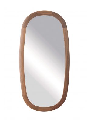 Mirage oval mirror wooden frame by Pacini & Cappellini online sales