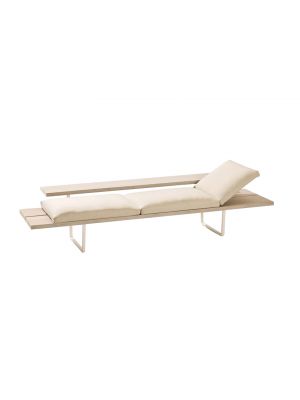 New-Wood Plan 725 chaise longue eco-sustainable materials structure by Fast online sales on www.sedie.design