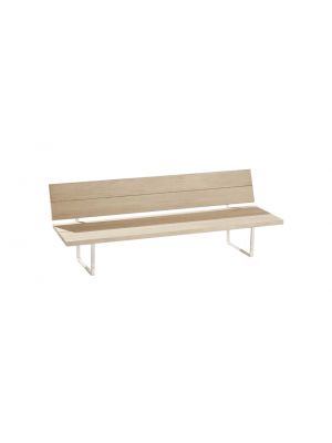 New-Wood Plan 213/219 bench eco-sustainable materials structure suitable for outdoor use by Fast online sales on www.sedie.design