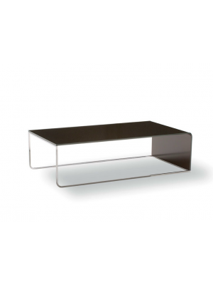 Sales Online Nido Coffee Table Glass Top with Polished Chrome Base by Sovet.
