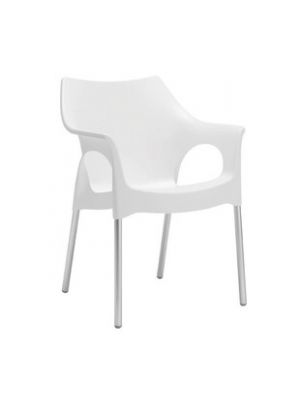 Ola Armchair Outdoor Chair Polypropylene Colorful By Scab White - Online Sales