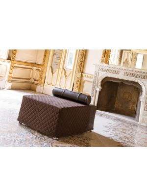 Oscar Pouf Bed Upholstered Coated with Fabric by Milano Bedding Sales Online