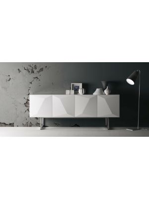 Sales Online Prisima Sideboard white Mat or Glossy Lacquered Chromed Base by Linfa Design.