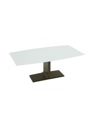 Sales Online Palace Barrel Shaped Table Metal Base Glass Top by Sovet.