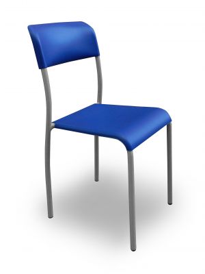 Paola Chair Steel Structure Polypropylene Seat by Galvanotecnica Online Sales