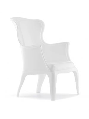 Pasha lounge armchair polycarbonate structure by Pedrali buy online