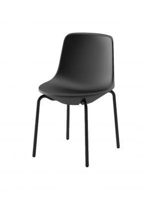 Planet high design chair aluminum legs polyethylene seat by Plust online sales on www.sedie.design now!