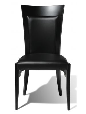 Plaza Chair Wooden Frame Leather Seat by Cabas Online Sales