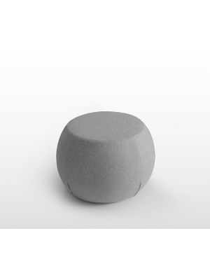Point 236 Pouf Coated in Leather by Quinti Online Sales