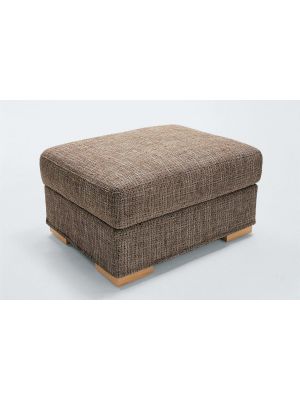 Duke Pouf Upholstered Coated with Fabric by Milano Bedding Sales Online