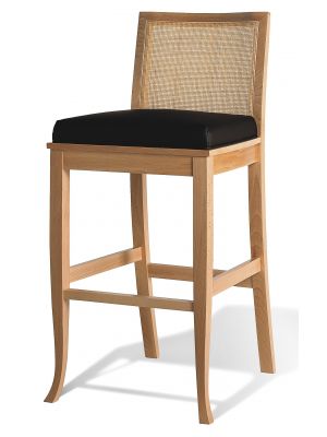 Queen SGC Stool Wooden Frame Leather Seat by Cabas Online Sales