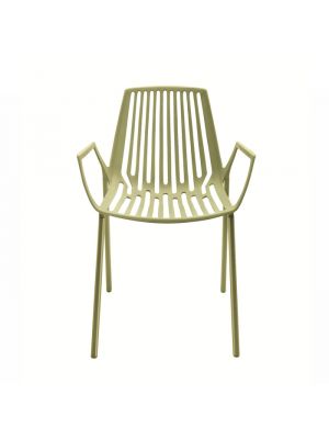 Rion 851 stackable chair painted aluminum structure by Fast online sales