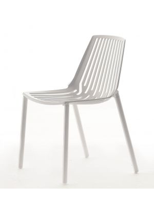 Rion 850 stackable chair painted aluminum structure by Fast online sales
