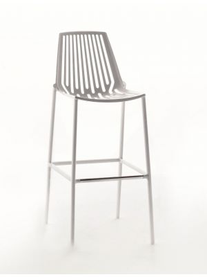 Rion painted aluminum stool suitable for contract use by Fast buy online