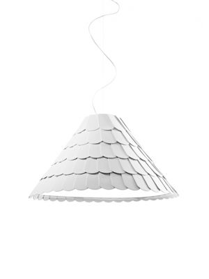 Sales Online Roofer F12 A03 Suspensions Lamp it Draws its Inspiration From Roofs and Consists of Rubbery Machine Washable Scales by Fabbian