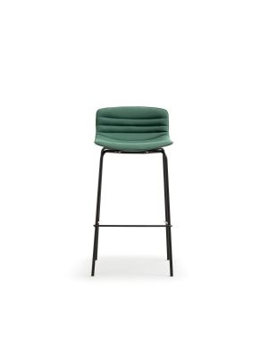 Rudy 2.0 C Stool Metal Legs Ecoleather Seat by Quinti Online Sales