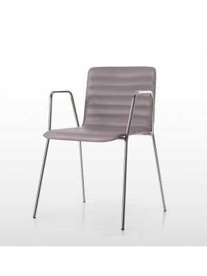 Rudy 2.0 0365 Chair with Armrests Metal Frame Wool Seat by Quinti Online Sales