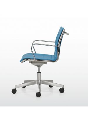 Season Square 2 Desk Chair Aluminum Frame Fabric Seat by Quinti Online Sales