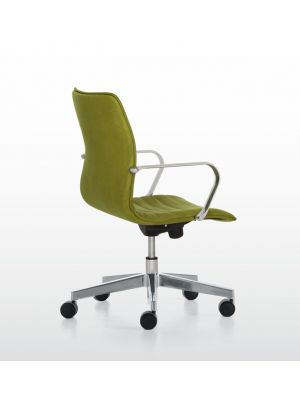Ice 976 Desk Chair Aluminum Base Fabric Seat by Quinti Online Sales