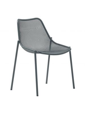 Round stacklable chair steel structure outdoor use by Emu online sales