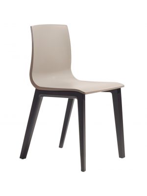 Smilla Tecnopolimero Chair Wooden Legs Technopolymer Seat by Scab Online Sales